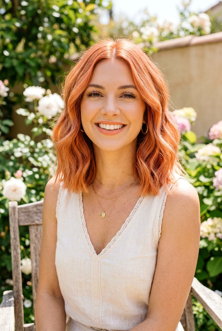 Coral Copper Lob Hair Color - 20 coral copper hair color - 20 coral copper hair color