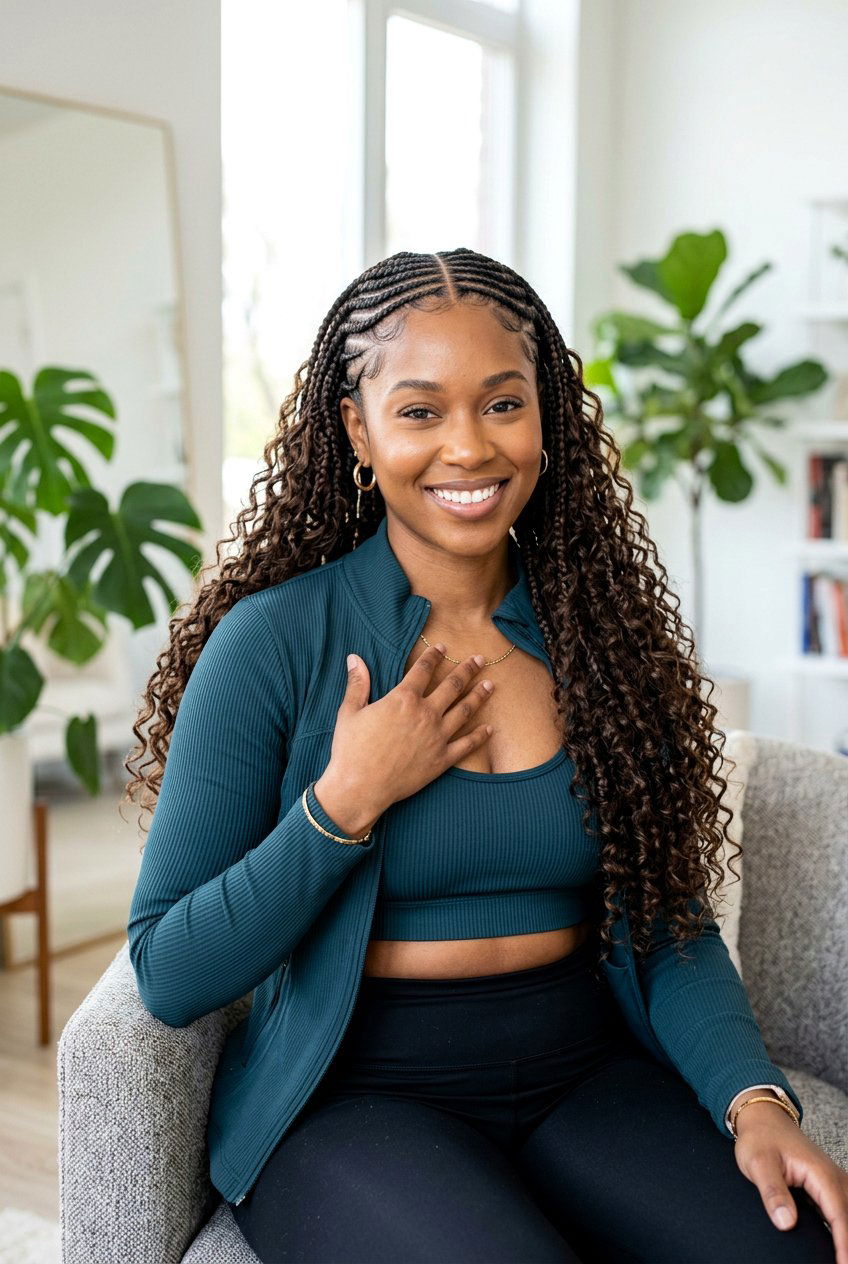 Cornrow Boho Knotless Braids - 20 boho knotless braids hairstyle - 20 boho knotless braids hairstyle