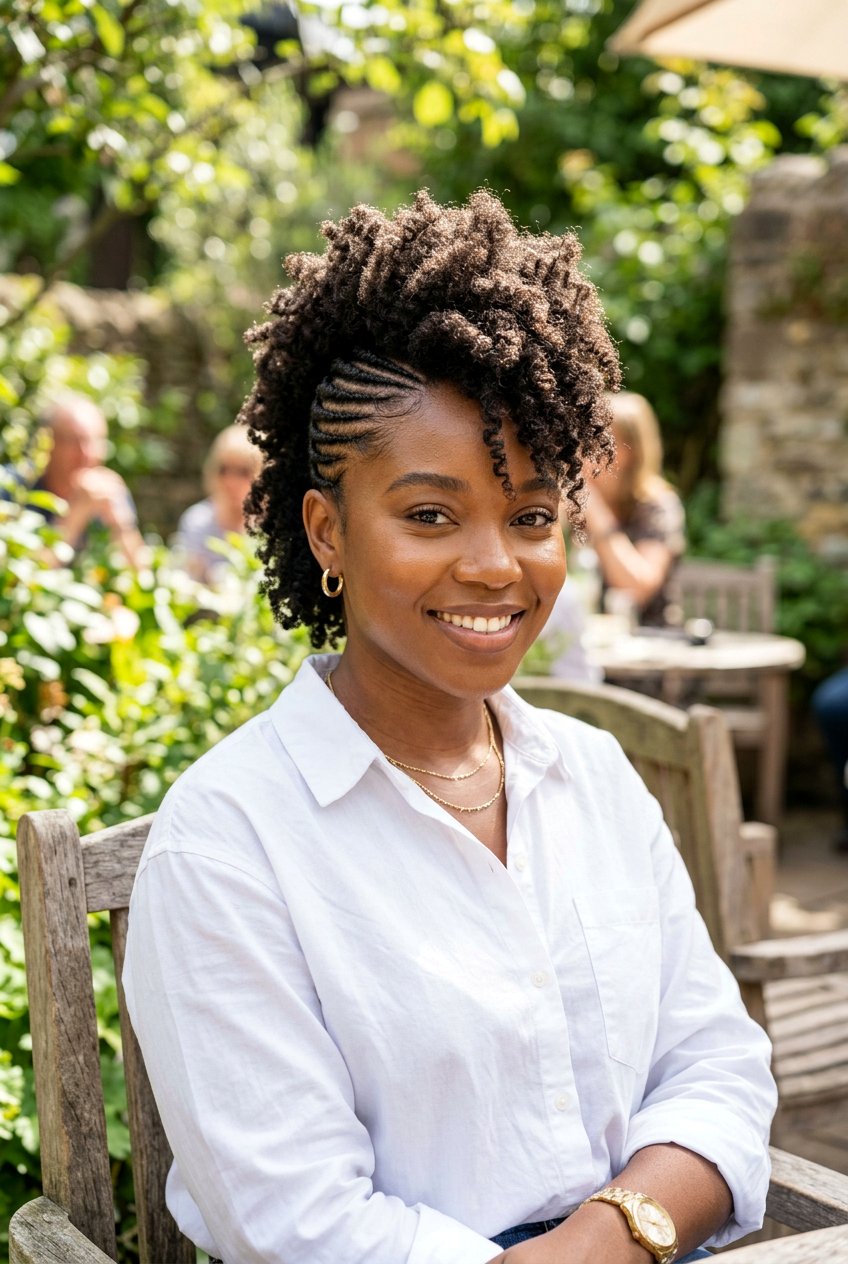 Cornrow Braided Faux Hawk For Natural Hair - 20 braided faux hawk for natural hair - 20 braided faux hawk for natural hair