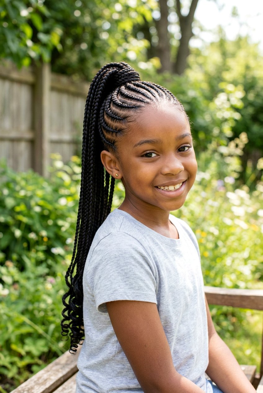 Cornrow Braided Ponytail - 20 back to school braided ponytail - 20 back to school braided ponytail