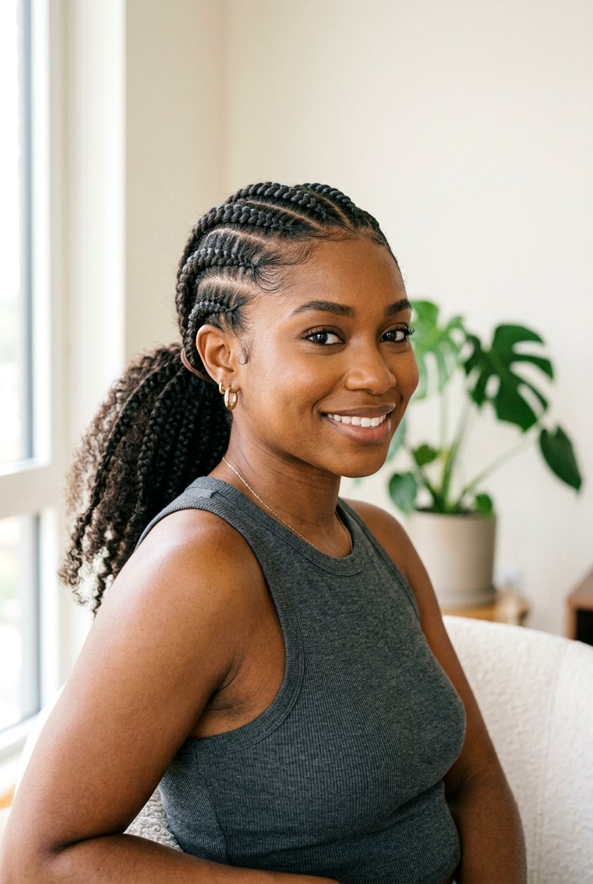 Cornrow Braids To Tame Frizz - 20 anti frizz braid hairstyle - 20 anti frizz braid hairstyle