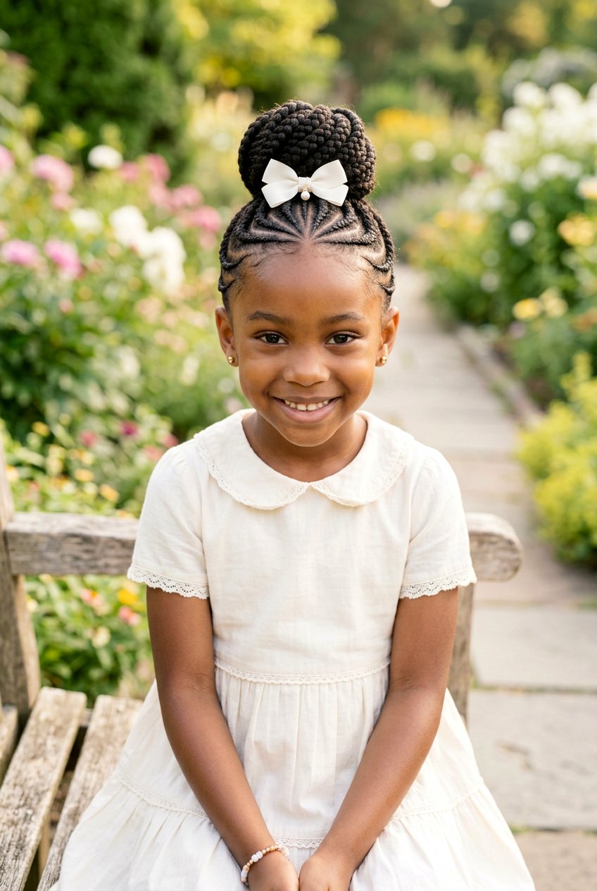 Cornrow Bun For Little Girls - 20 cornrow styles for little girls - 20 cornrow styles for little girls