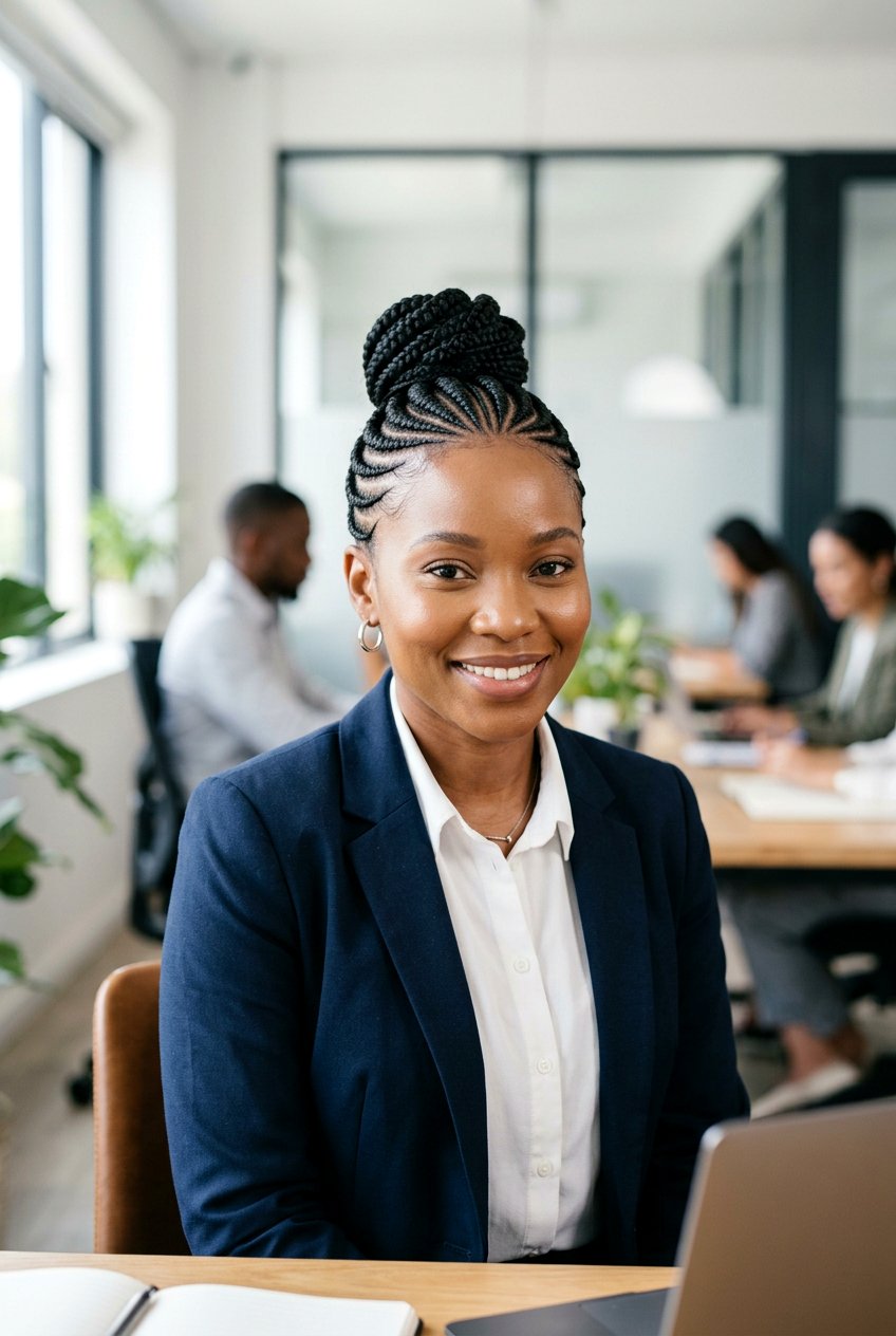 Cornrow Feed In Braids Bun - 20 feed in braids bun hairstyle - 20 feed in braids bun hairstyle