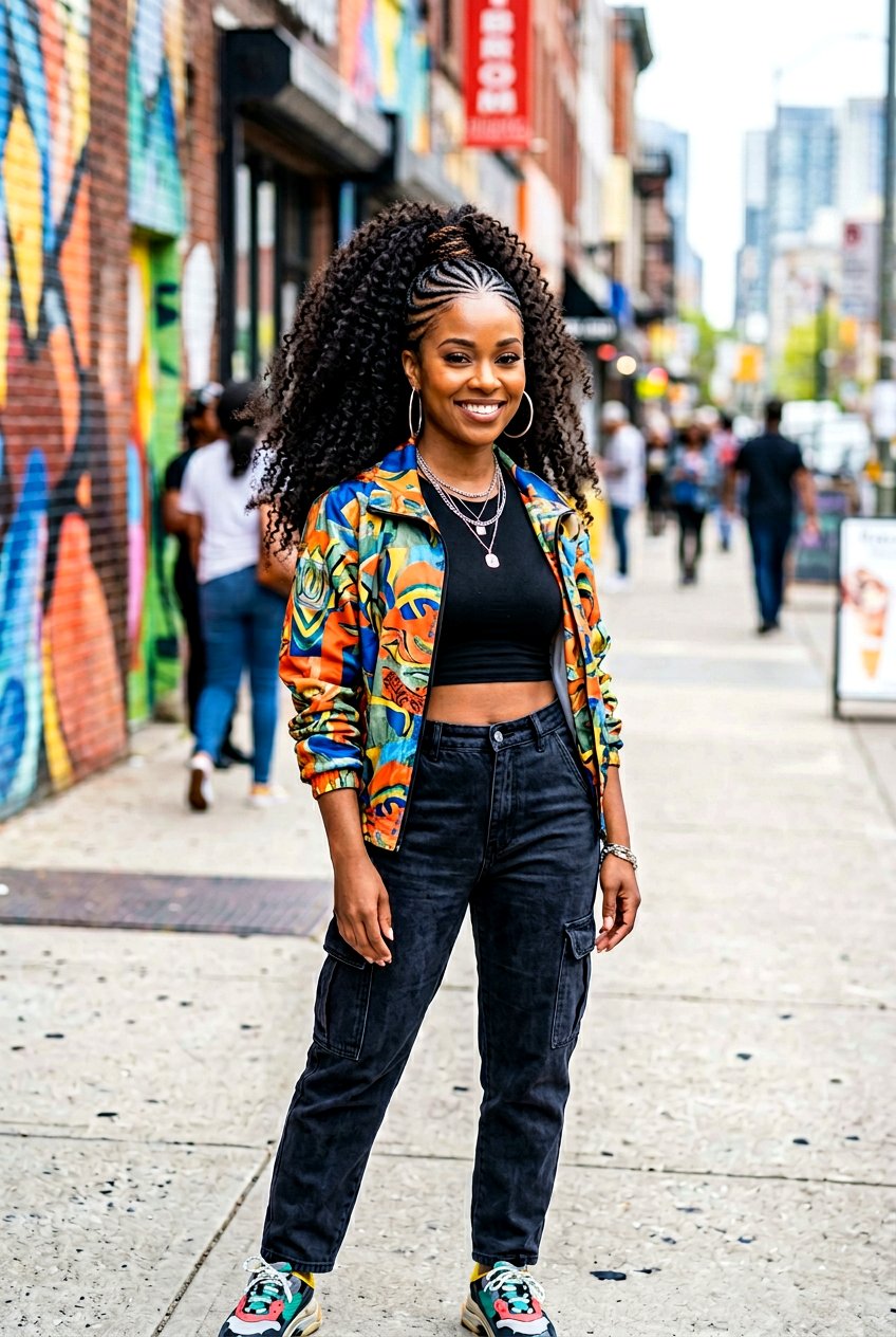 Cornrow High Ponytail - 20 back to school braided ponytail - 20 back to school braided ponytail