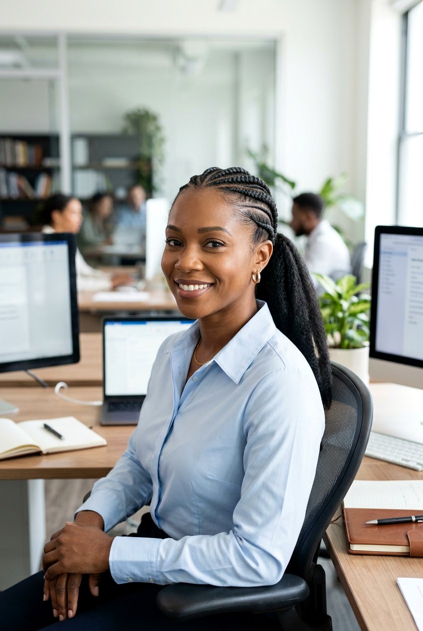 Cornrow Ponytail For Office - 20 protective office hairstyles - 20 protective office hairstyles