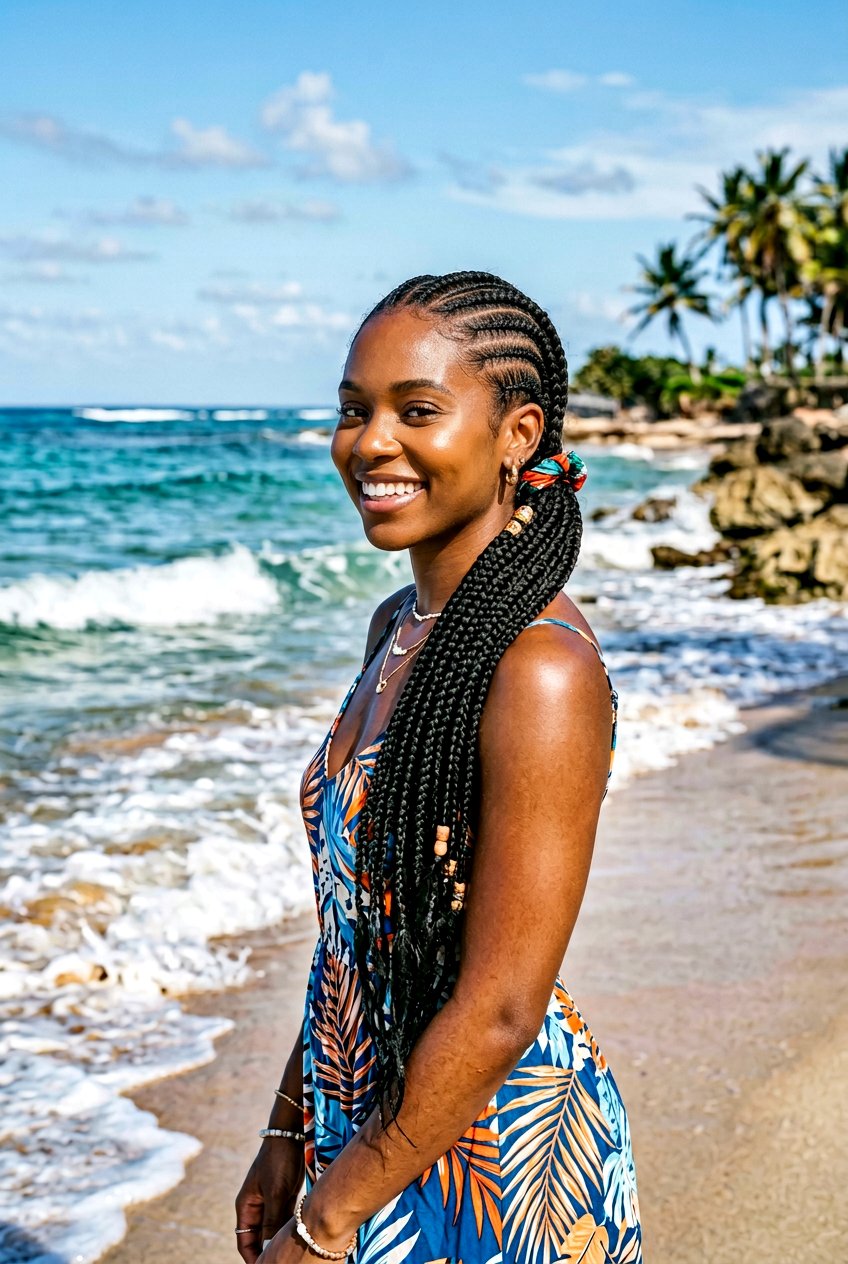 Cornrow Vacation Braids With Length - 20 vacation braids hairstyles - 20 vacation braids hairstyles