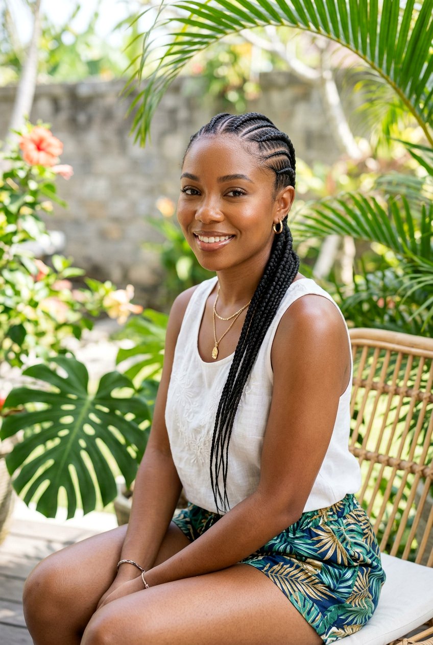 Cornrows For Beach Getaways - 20 tropical vacation hairstyles - 20 tropical vacation hairstyles