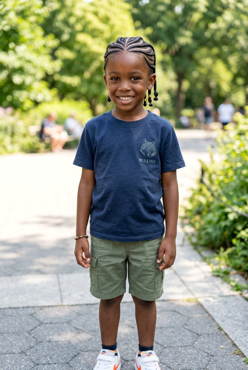 Cornrows With Curved Parting For Boys - 20 cornrow styles for boys - 20 cornrow styles for boys