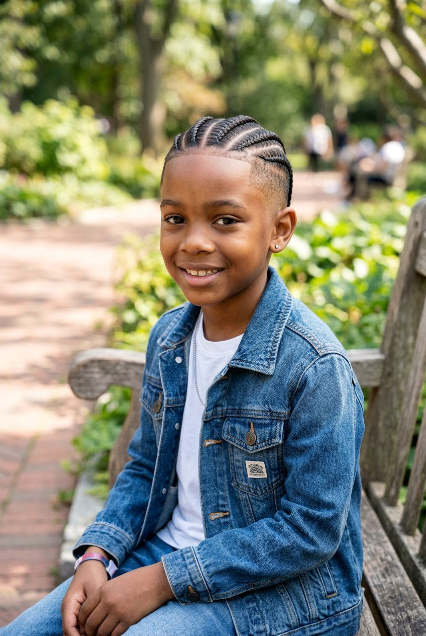 Cornrows With Taper Fade - 20 boys braids with fade - 20 boys braids with fade