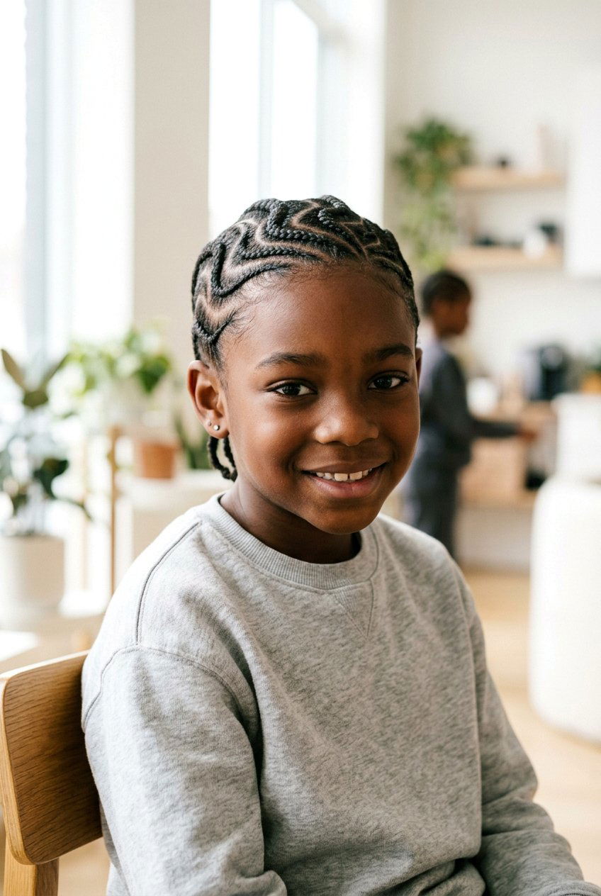 Cornrows With Wavy Lines For Boys - 20 cornrow styles for boys - 20 cornrow styles for boys