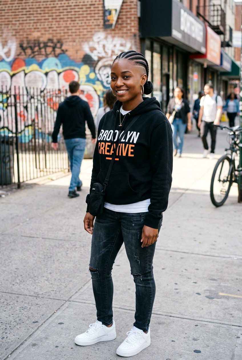 Cornrows with Shaved Side - 20 braided side shave hairstyle - 20 braided side shave hairstyle