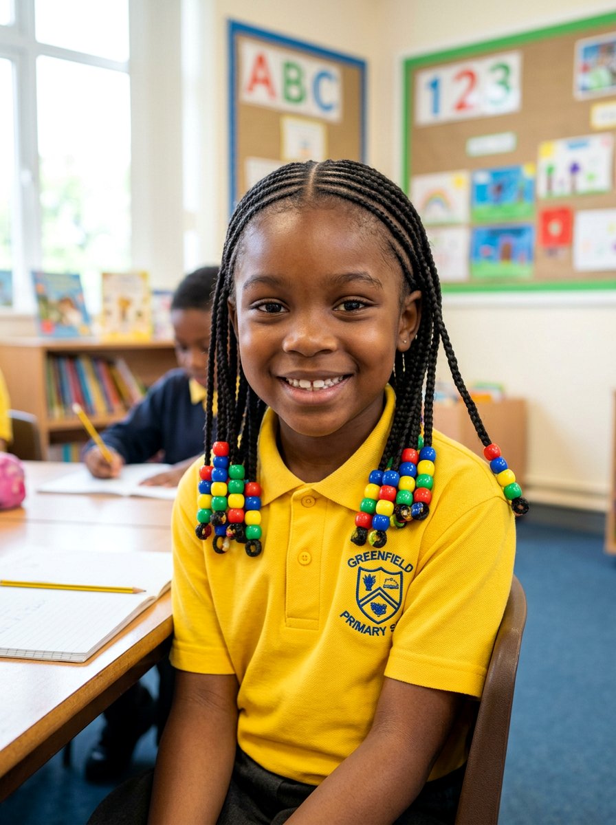 Cornrows with beads - 20 school braids with beads for girls - 20 school braids with beads for girls