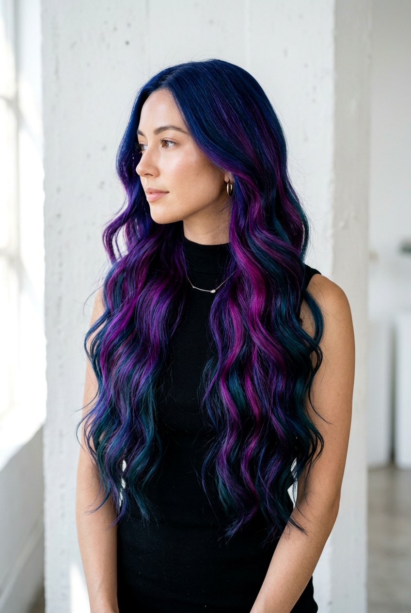 Cosmic Rainbow Hair Color - 20 rainbow hair color ideas - 20 rainbow hair color ideas