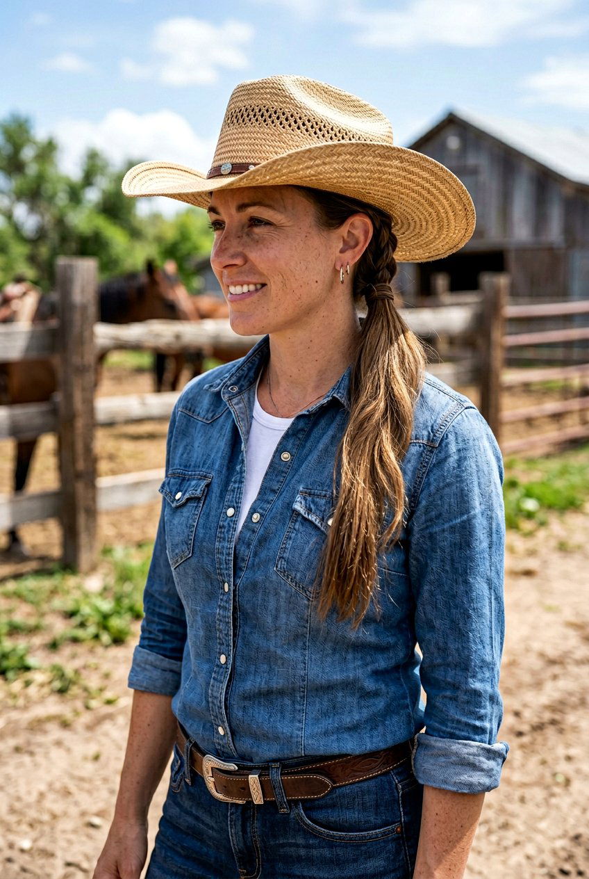 Cowboy Hat Braid Ponytail - 20 cowgirl braid ponytail - 20 cowgirl braid ponytail