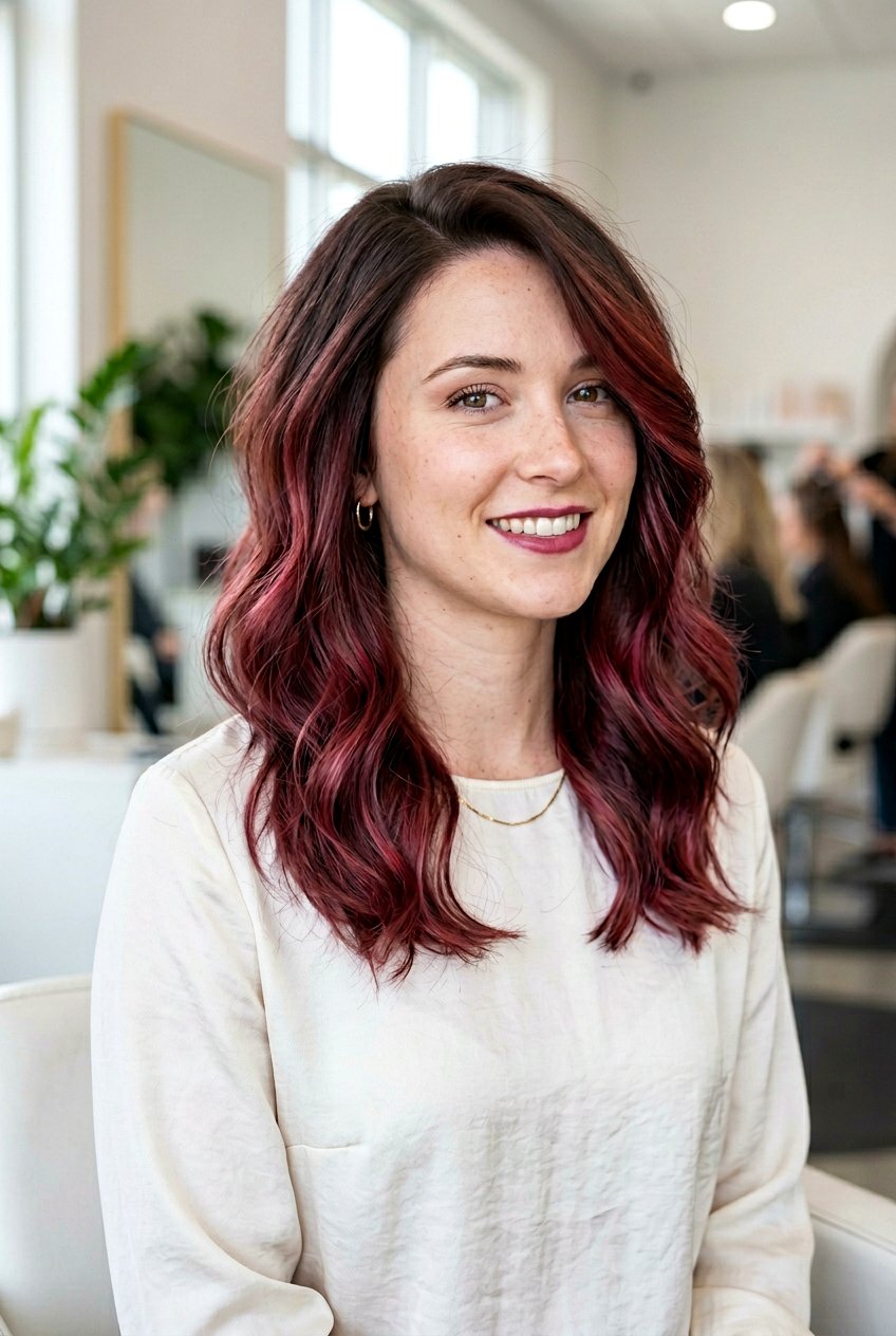 Cranberry Balayage On Fine Hair - 20 cranberry balayage hair color - 20 cranberry balayage hair color