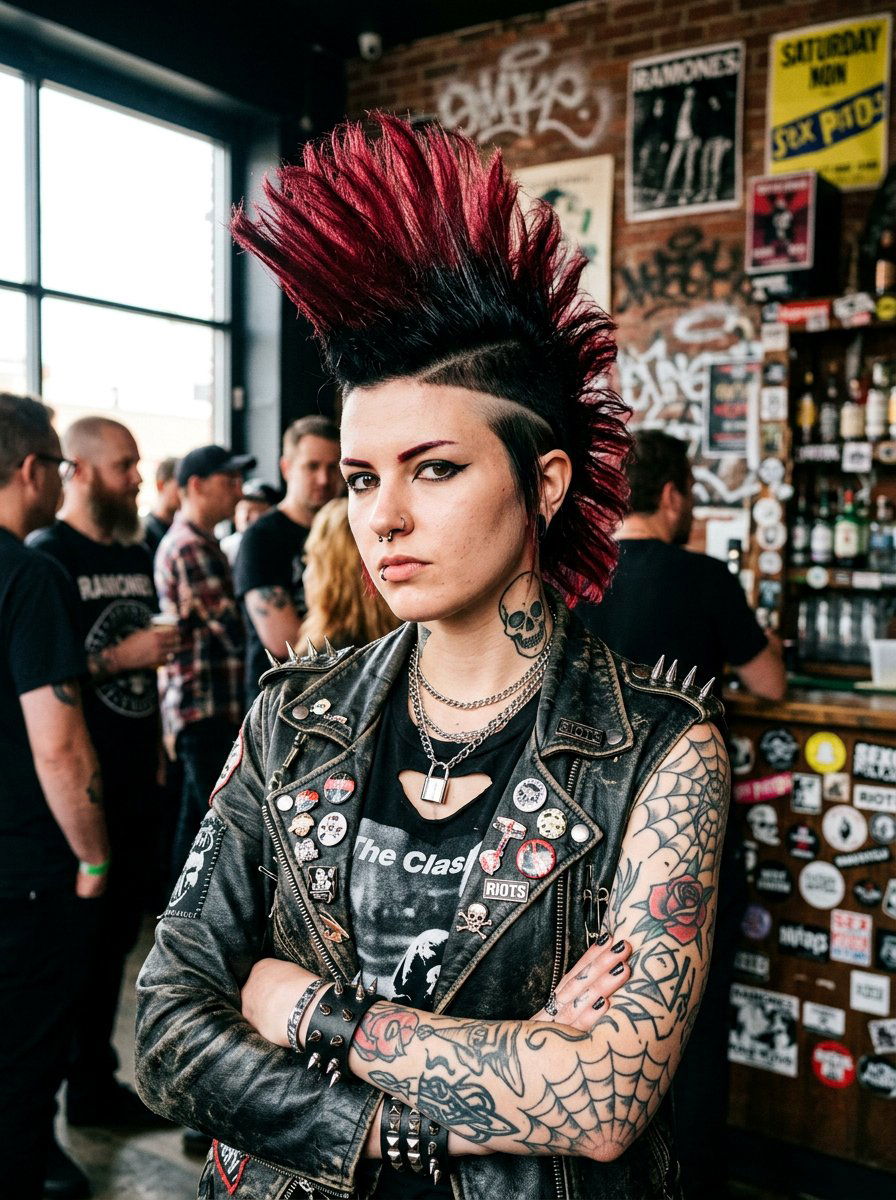 Cranberry Highlights On Black Hair Mohawk - 20 cranberry highlights on black hair - 20 cranberry highlights on black hair