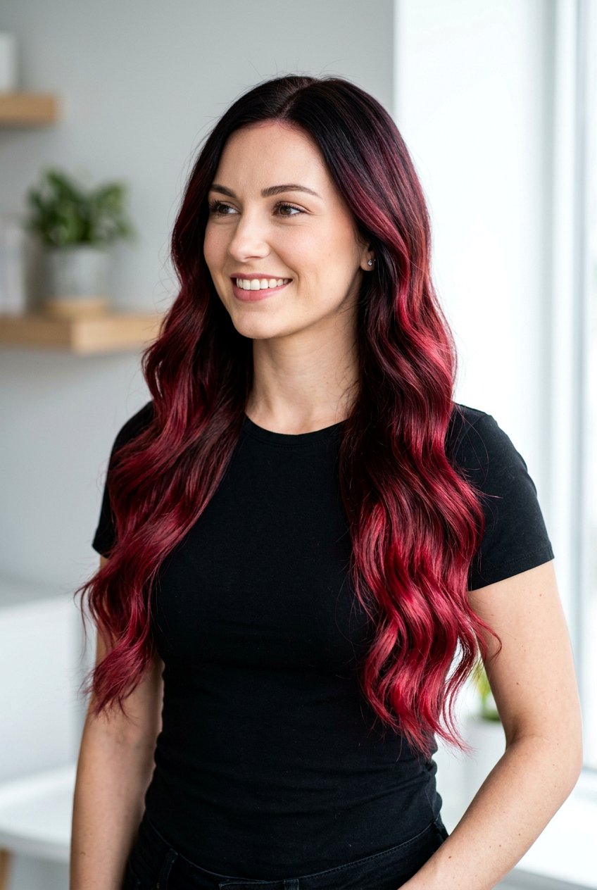 Cranberry Ombre Balayage Hair - 20 cranberry balayage hair color - 20 cranberry balayage hair color
