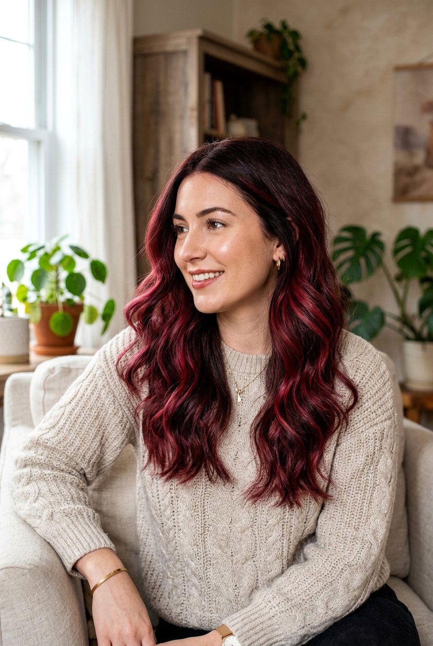 20 Breathtaking Cranberry Red Hair Color Ideas to Try Now – Lovelyish