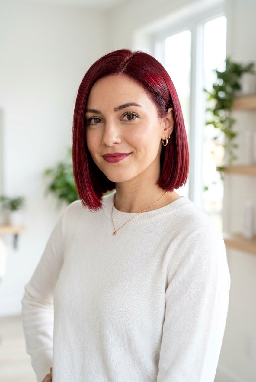 Cranberry Red Bob Haircut - 20 cranberry red hair color - 20 cranberry red hair color