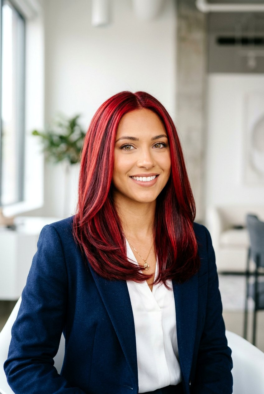 Cranberry Red Lowlights - 20 cranberry red hair color - 20 cranberry red hair color