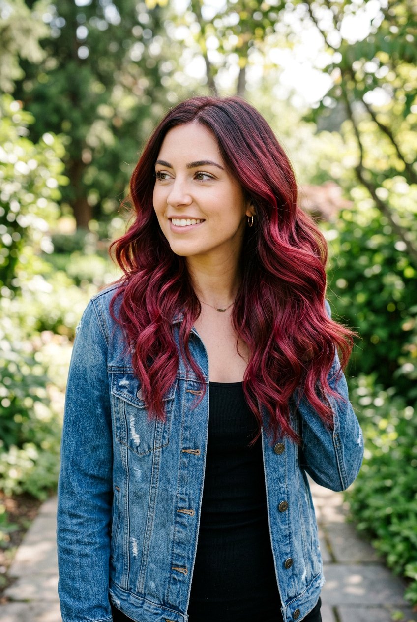 20 Breathtaking Cranberry Red Hair Color Ideas to Try Now – Lovelyish