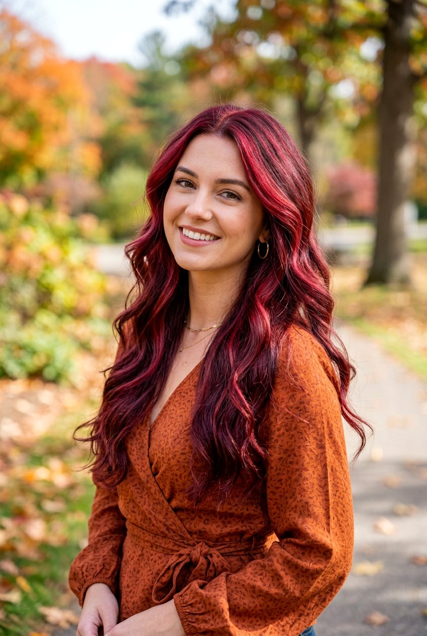 Cranberry Red and Burgundy Hair - 20 cranberry red hair color - 20 cranberry red hair color
