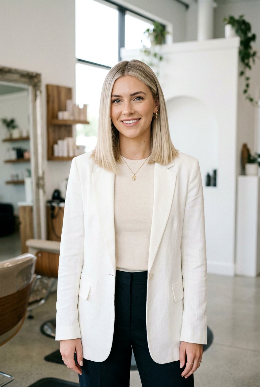 Cream Blonde Balayage Blunt Cut - 20 modern blonde balayage ideas - 20 modern blonde balayage ideas