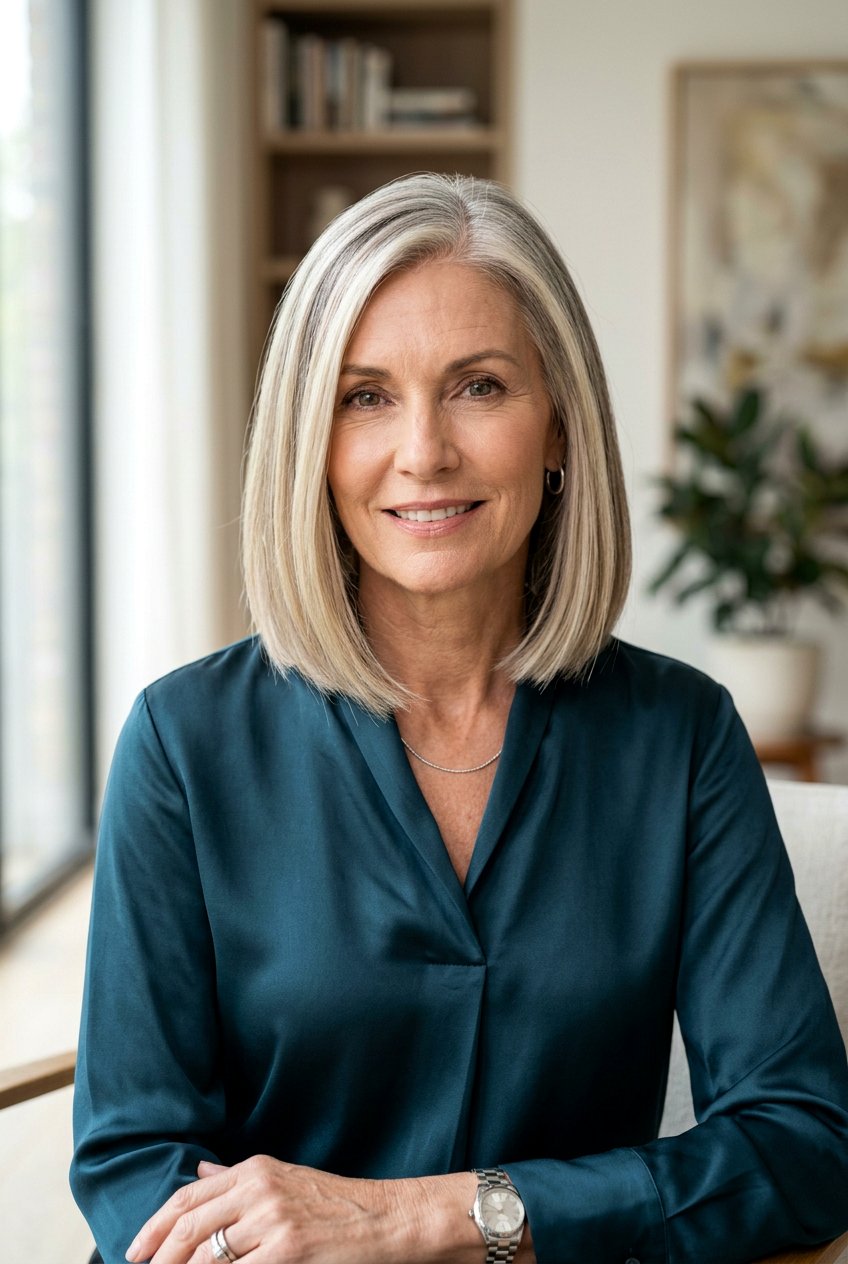 Creamy Blonde And Natural Gray Blend - 20 blonde gray blend for mature women - 20 blonde gray blend for mature women