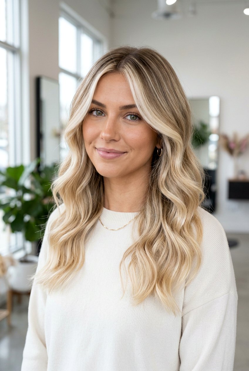 Creamy Blonde Balayage - 20 soft blonde balayage hair - 20 soft blonde balayage hair