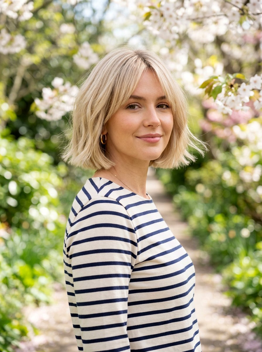 Creamy Blonde French Bob - 20 trendy blonde hair color 2026 - 20 trendy blonde hair color 2026