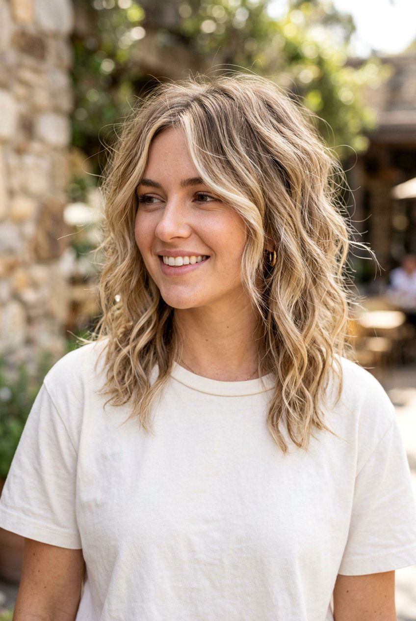 Creamy Blonde Highlights On Dirty Blonde Hair With Layers And Texture - 20 creamy blonde highlights on dirty blonde hair - 20 creamy blonde highlights on dirty blonde hair