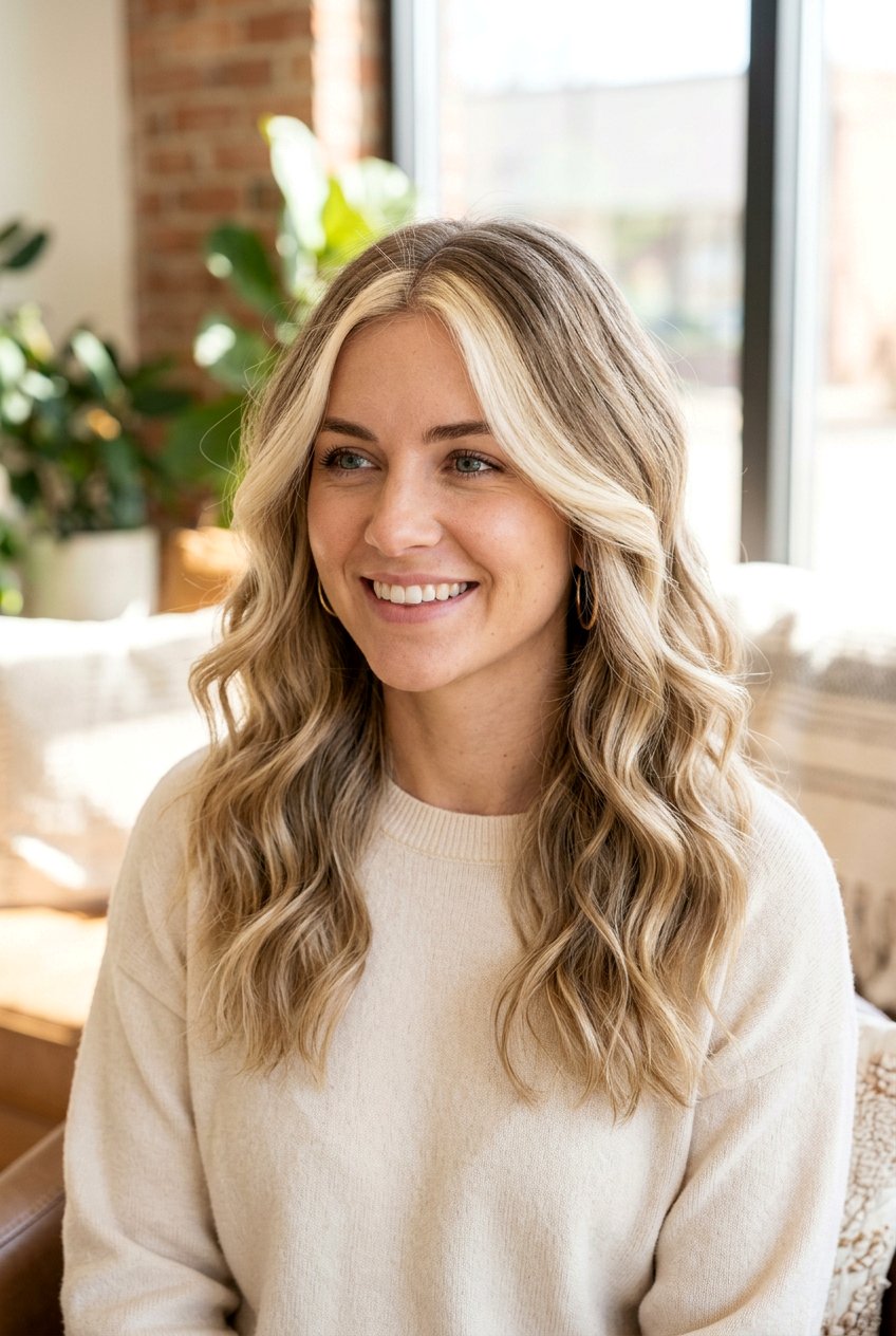 Creamy Blonde Money Piece On Dirty Blonde Hair - 20 creamy blonde highlights on dirty blonde hair - 20 creamy blonde highlights on dirty blonde hair