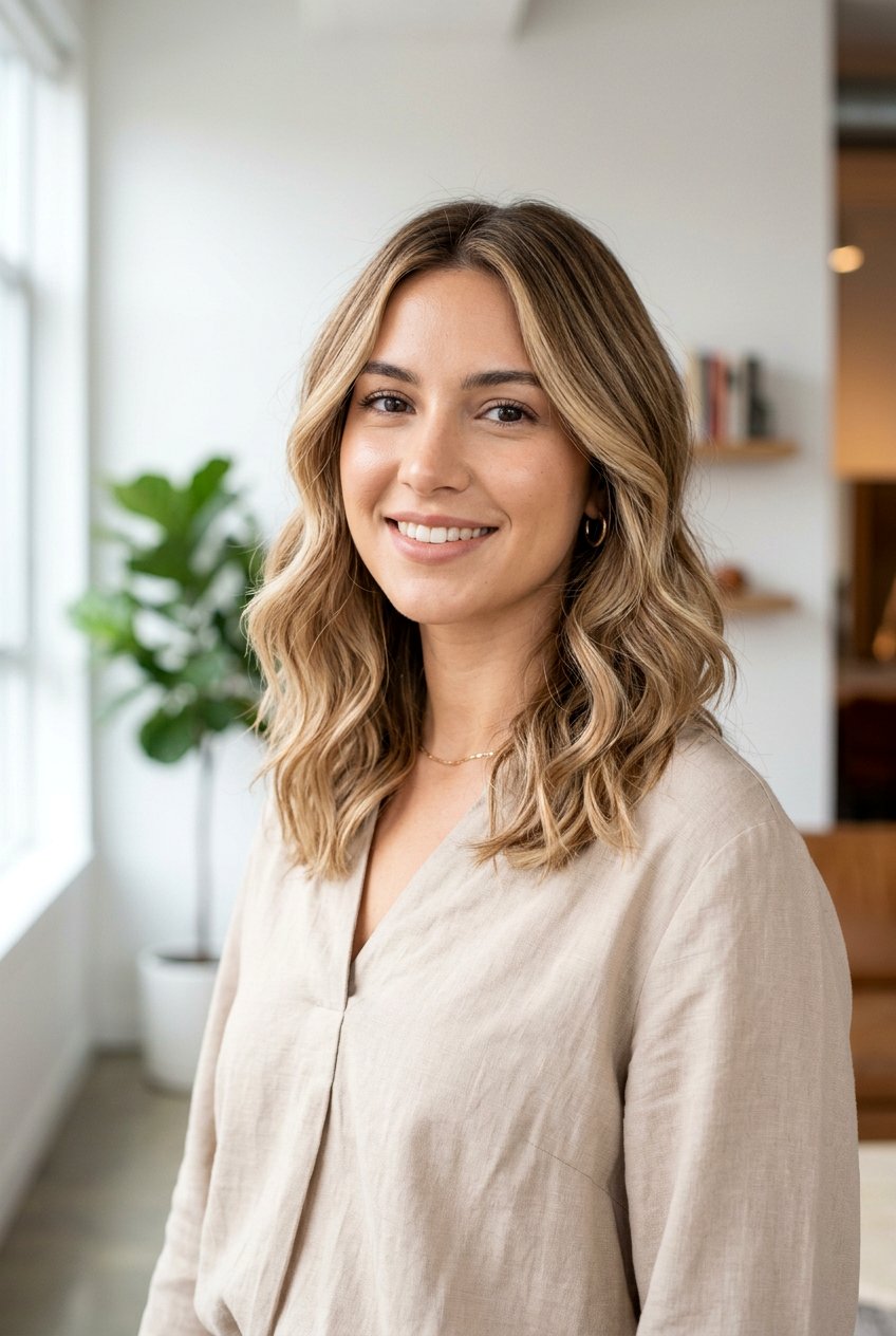 Creamy Bronde Balayage Lob - 20 creamy bronde balayage for medium hair - 20 creamy bronde balayage for medium hair