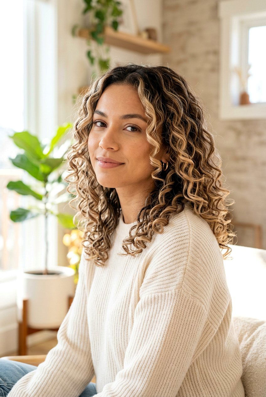 Creamy Bronde Balayage On Medium Curly Hair - 20 creamy bronde balayage for medium hair - 20 creamy bronde balayage for medium hair