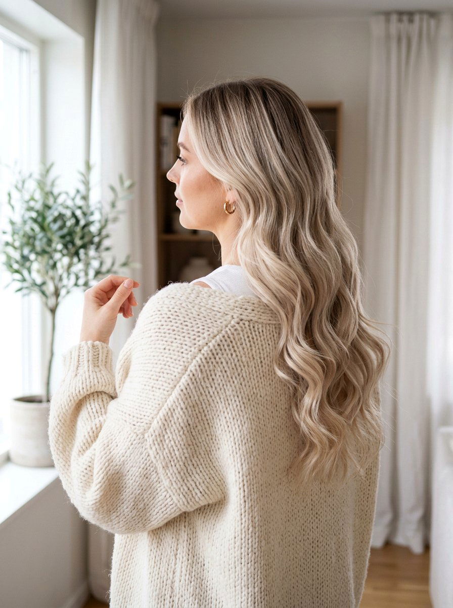 Creamy Pearl Blonde Balayage - 20 pearl blonde for mature women - 20 pearl blonde for mature women