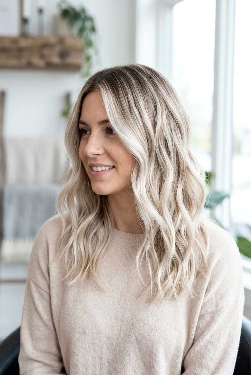 Creamy Platinum Blonde Balayage - 20 creamy platinum blonde hair - 20 creamy platinum blonde hair