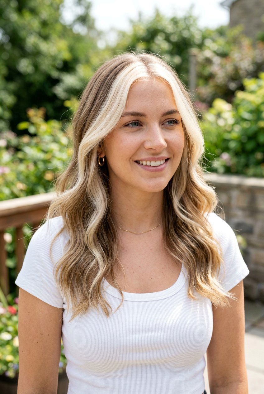 Creamy Platinum Blonde Money Piece - 20 creamy platinum blonde hair - 20 creamy platinum blonde hair