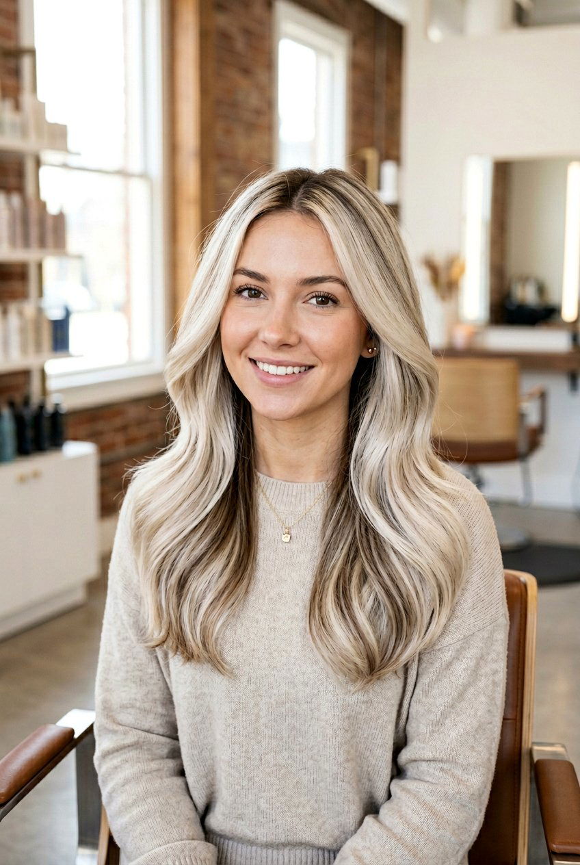 Creamy Platinum Blonde On Natural Brunette - 20 creamy platinum blonde hair - 20 creamy platinum blonde hair