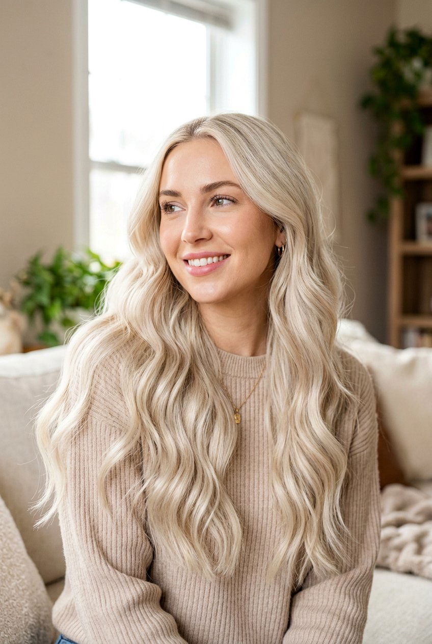 Creamy Platinum Blonde With Soft Highlights - 20 creamy platinum blonde hair - 20 creamy platinum blonde hair