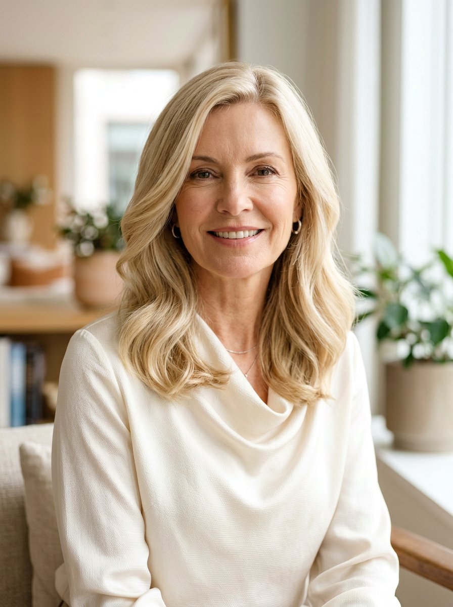 Creamy Vanilla Blonde - 20 soft blonde refresh for mature women - 20 soft blonde refresh for mature women