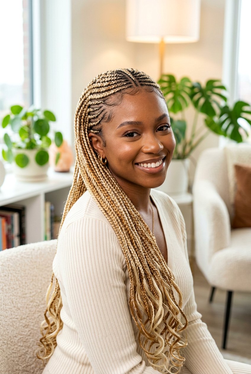 Creamy Vanilla Blonde Braids - 20 creamy vanilla blonde hair - 20 creamy vanilla blonde hair