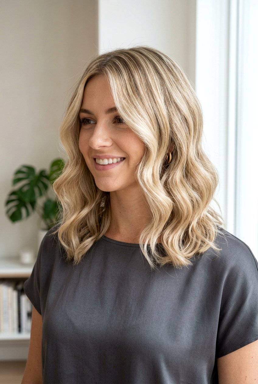 Creamy Vanilla Blonde Lob - 20 creamy vanilla blonde hair - 20 creamy vanilla blonde hair