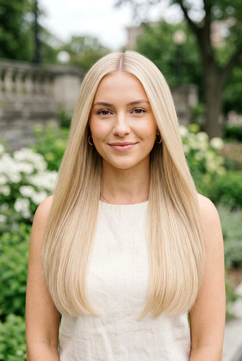 Creamy Vanilla Blonde Straight Hair - 20 creamy vanilla blonde hair - 20 creamy vanilla blonde hair