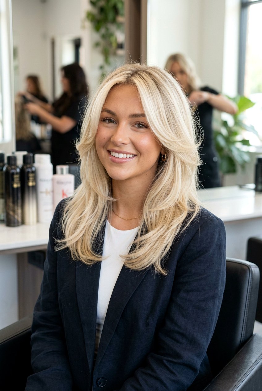 Creamy Vanilla Blonde With Face Framing Layers - 20 creamy vanilla blonde hair - 20 creamy vanilla blonde hair