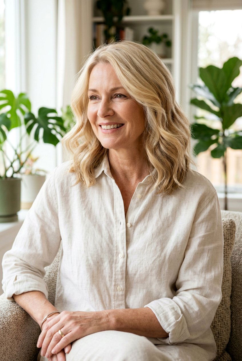 Creamy Vanilla Blonde - 20 low maintenance blonde for mature women - 20 low maintenance blonde for mature women