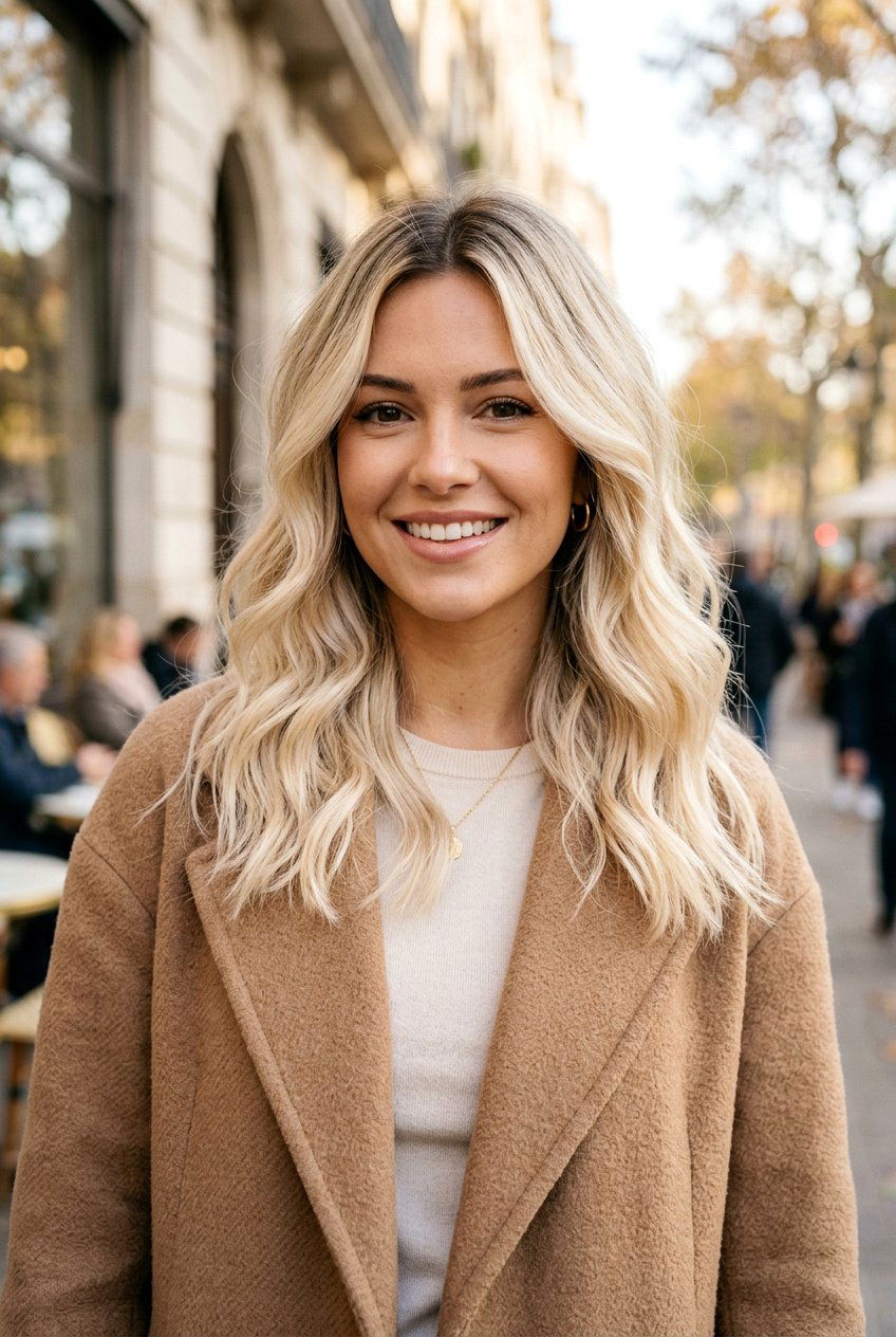 Creamy White Blonde Shadow Root - 20 elegant white blonde hair color - 20 elegant white blonde hair color