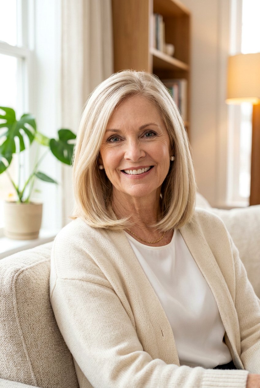 Creamy vanilla blonde hair - 20 hair color for women over 60 with fair skin - 20 hair color for women over 60 with fair skin