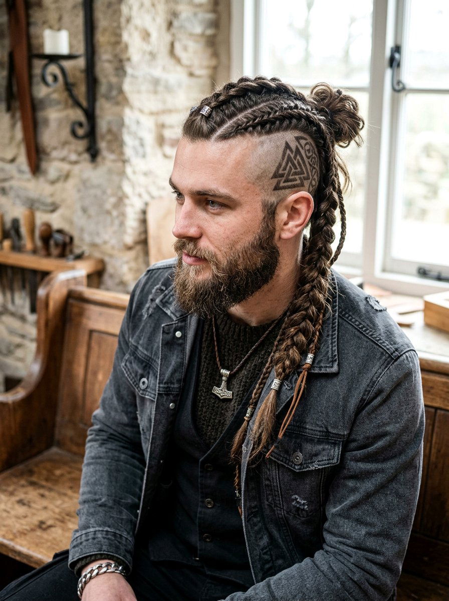 Creative Viking Braids Men - 20 viking braid hairstyles for men - 20 viking braid hairstyles for men