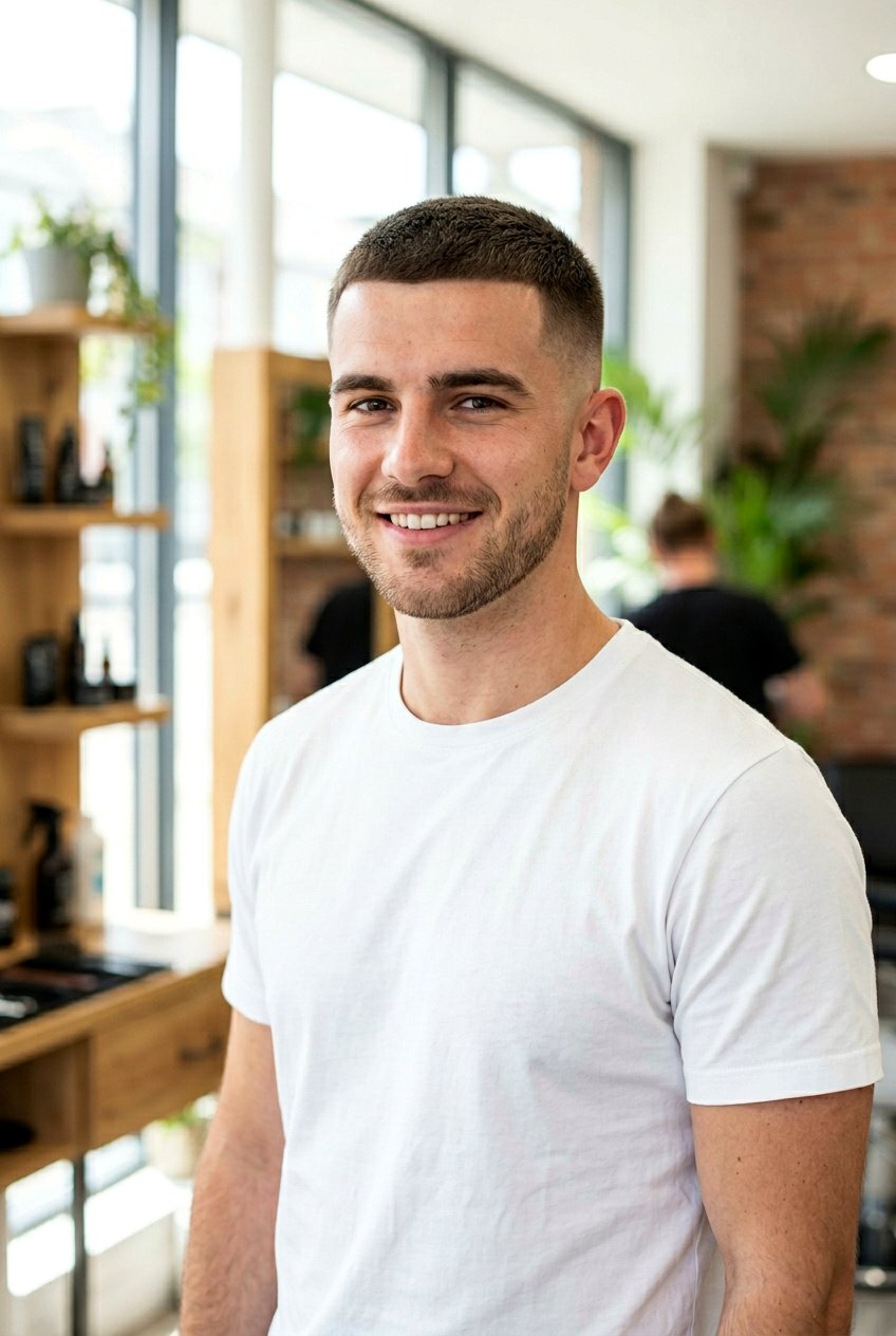 Crew Cut - 20 mens haircut for oval face - 20 men’s haircut for oval face