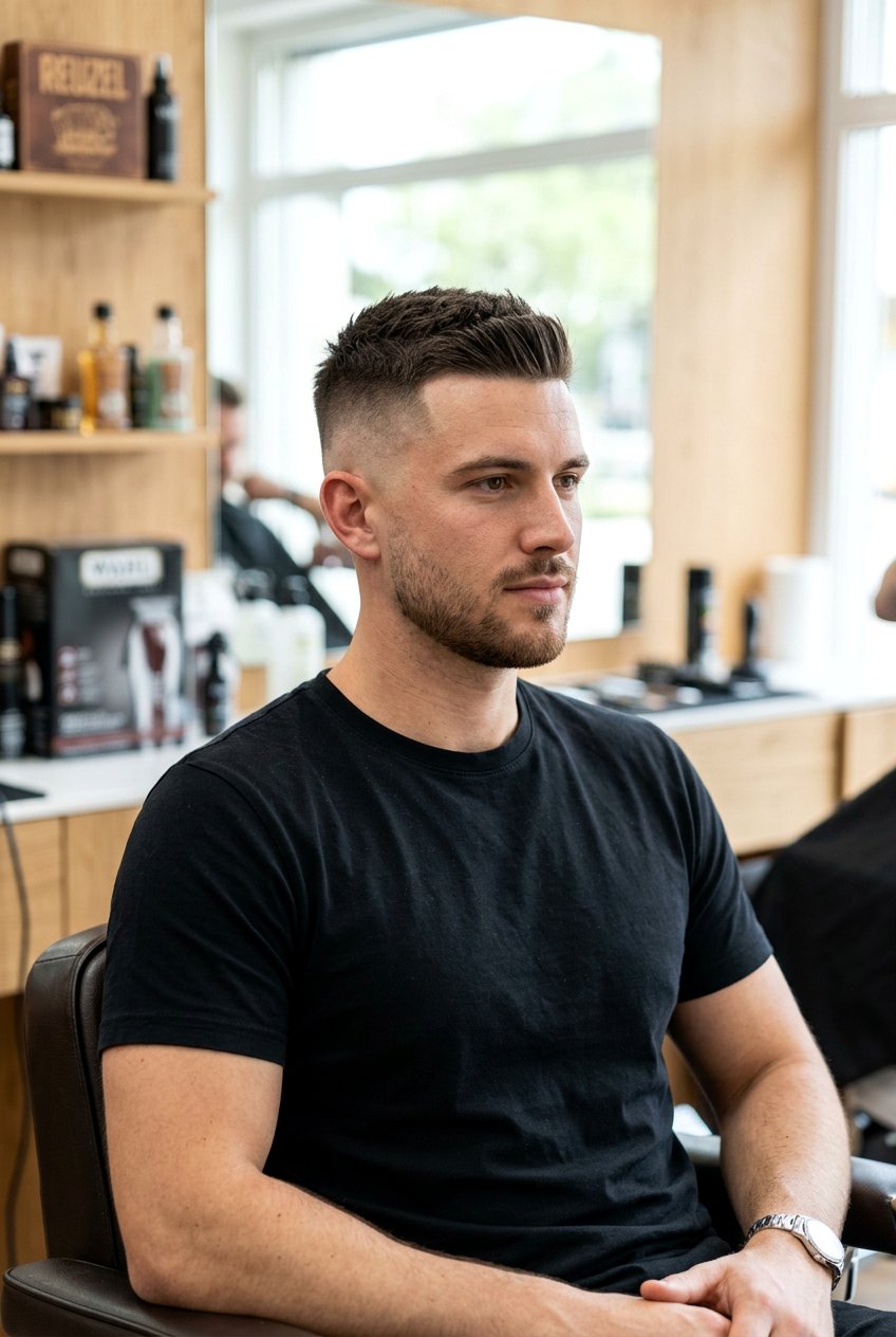 Crew cut buzz fade - 20 buzz cut for round face men - 20 buzz cut for round face men